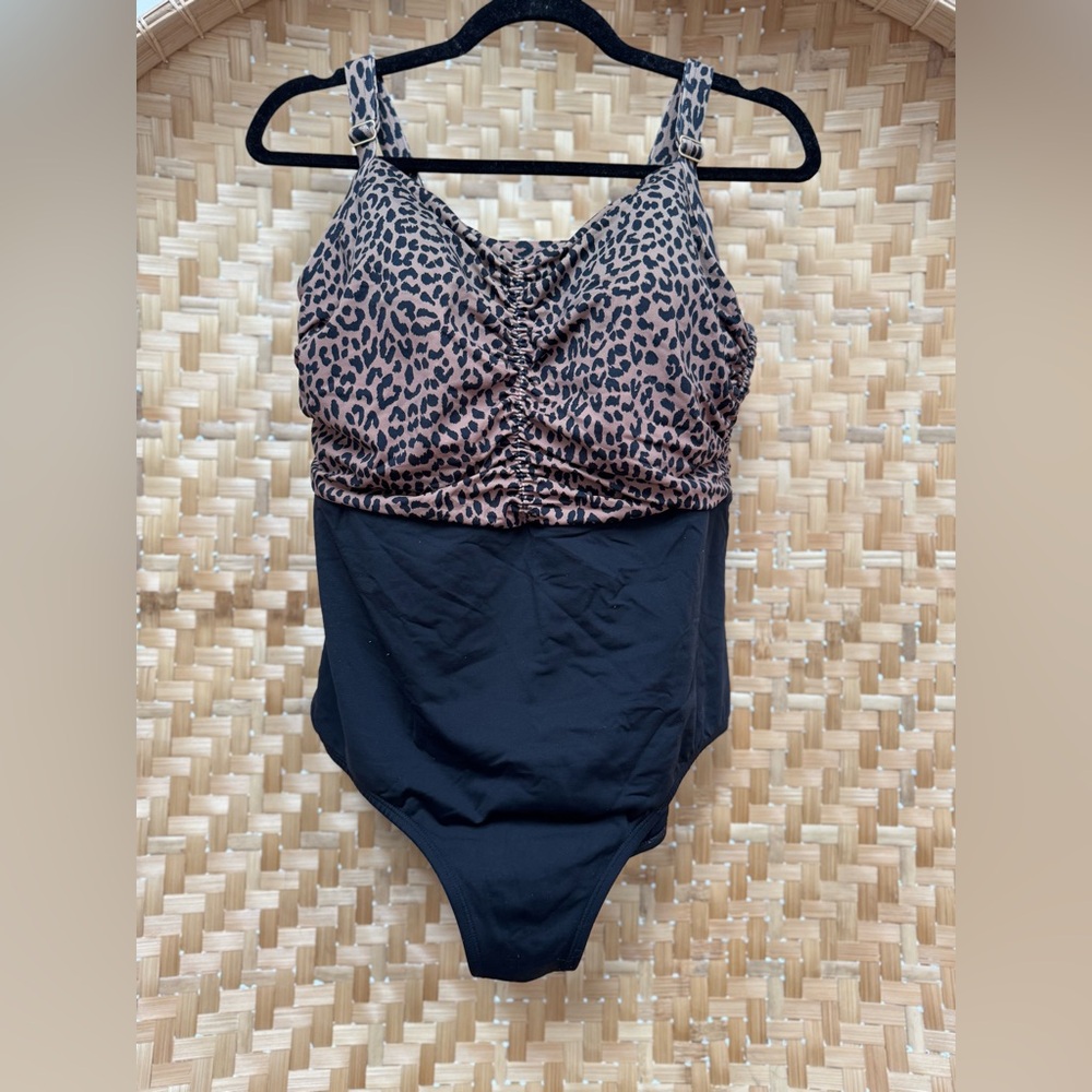 Lands End Animal Print Swimsuit